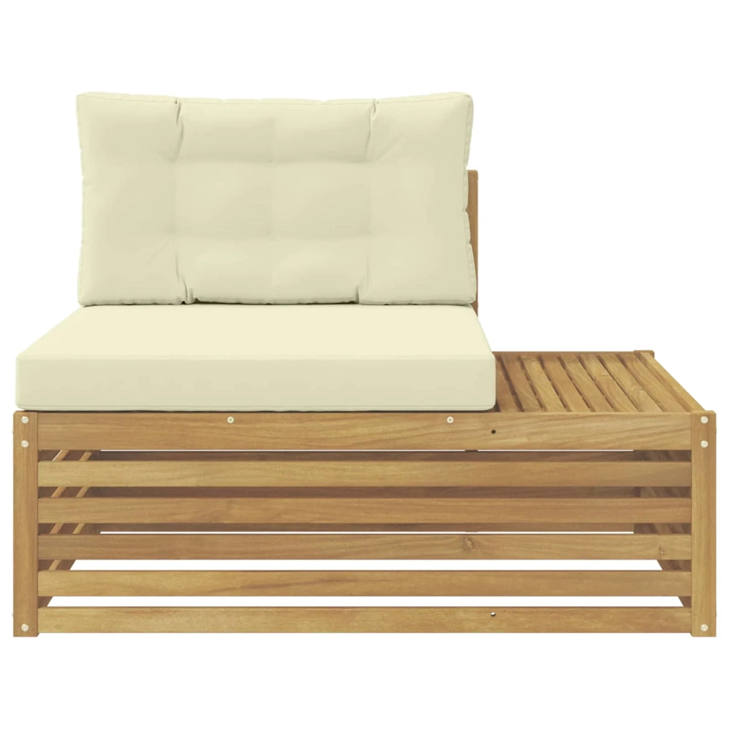 Divano da Giardino-Divano Esterno Finale con cuscino Bianco 115 x 83 x 73 cm
