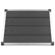 Piatto doccia da esterno piatto doccia da giardino piatto doccia da terrazza piatto doccia da piscina acciaio inox WPC 80 x 62 cm grigio 02_0001981