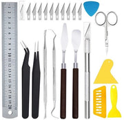 Kit di base per DIY - 23 pezzi - Strumenti per inizio e professionisti - Erbaio - Lina - Pinza - Adatto per principianti/professionisti - Attrezzi per fai da te