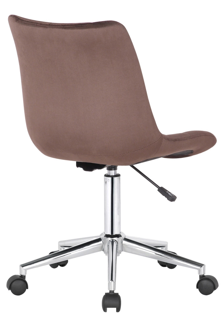 Sedia da ufficio Medford in velluto marrone