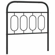 Testiera | Testata di Ricambio in Metallo Nero 90 cm