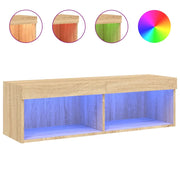 Mobile TV | Armadietto TV | Mobile Porta TV con Luci LED Rovere Sonoma 100x30x30 cm