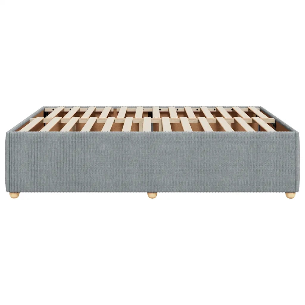 Giroletto senza Materasso Grigio Chiaro 140x190 cm Tessuto