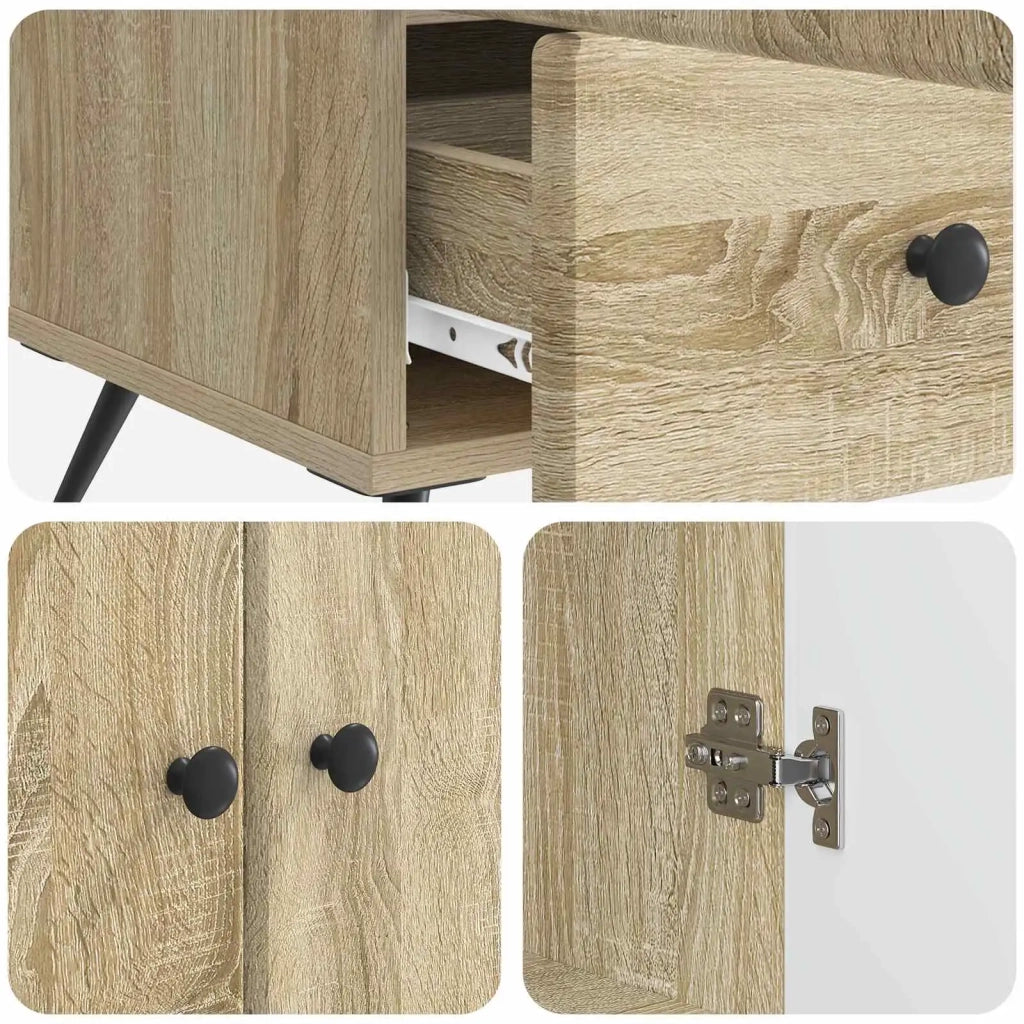 Credenza Rovere Sonoma 66 x 34,5 x 95 cm Legno ingegnerizzato 895587