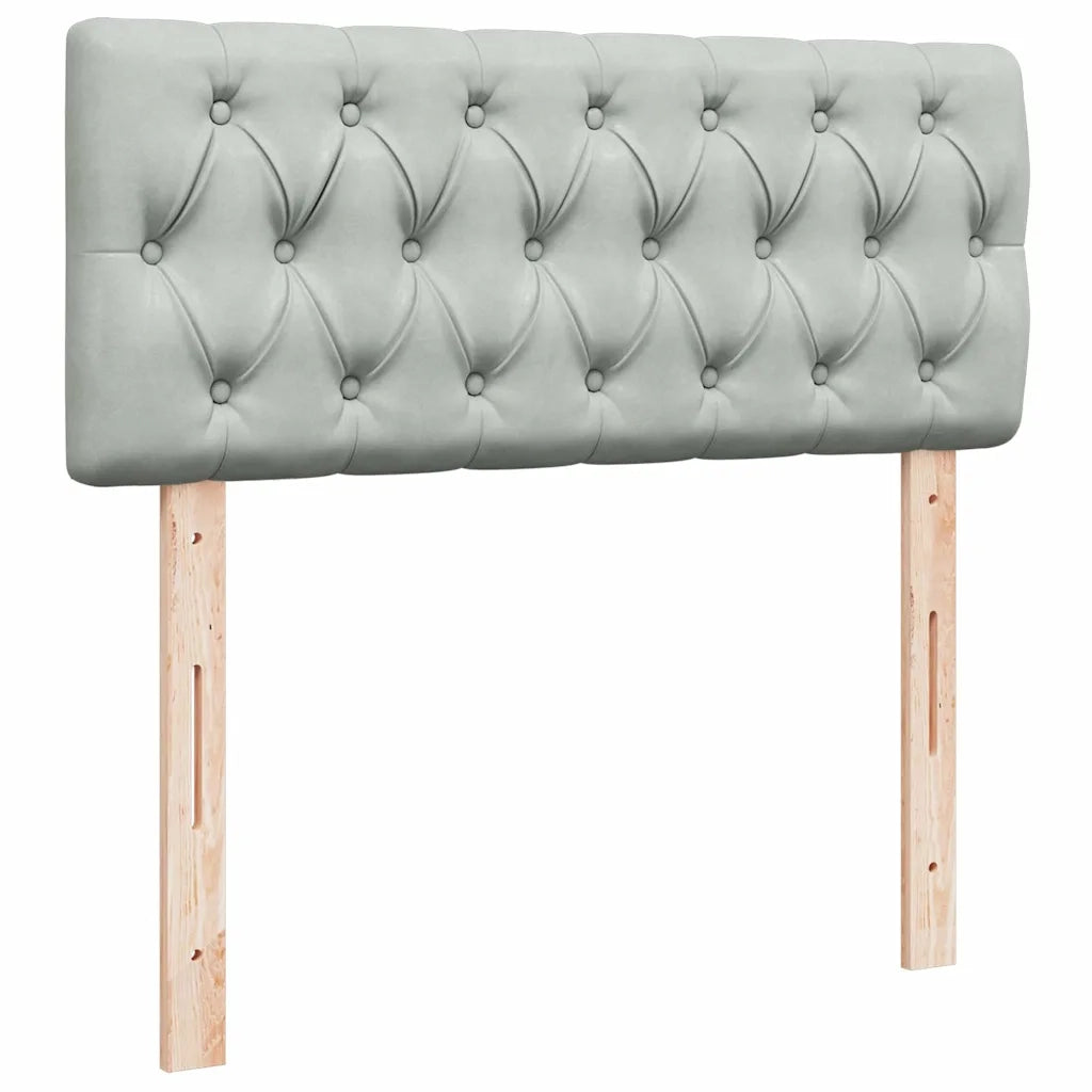Struttura Letto Pouf con Materasso 120x200 cm Velluto 3312686
