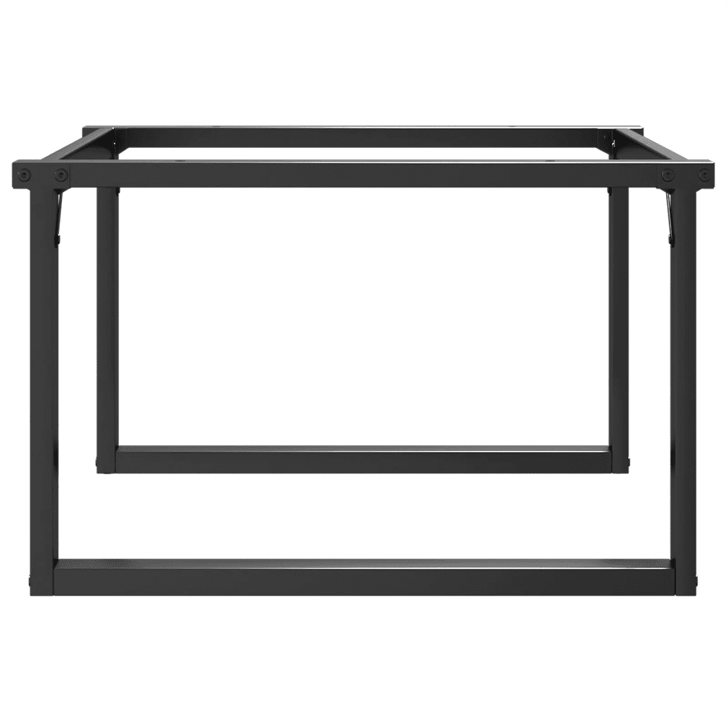 Telaio Gambe a O per Tavolino da Salotto-Gamba per Tavolo 80x70x43 cm in Acciaio