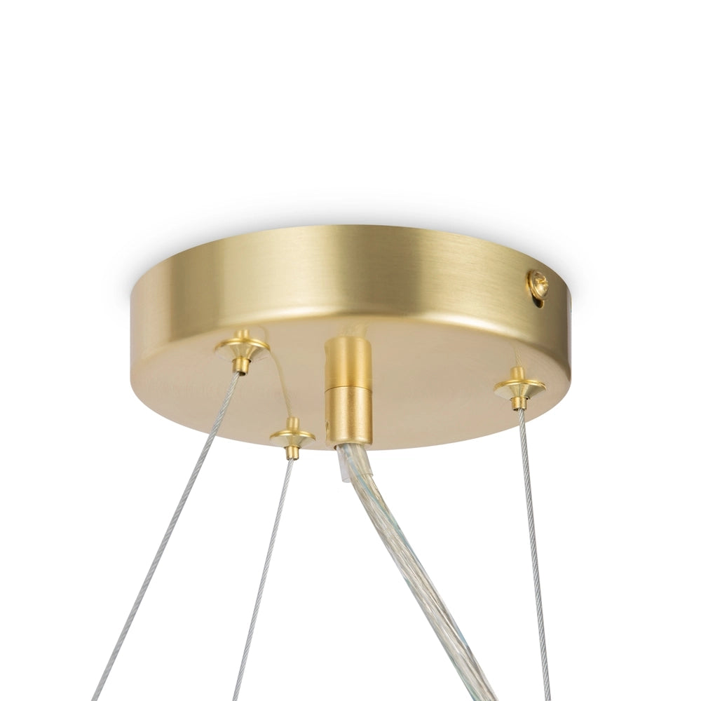 Lampadario Maytoni Dallas 11 luci ottone sfere bianche