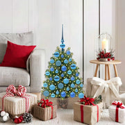Albero di Natale artificiale con 150 LED Verde 75 cm PE e PVC 3397309