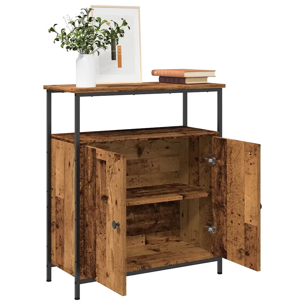 vidaXL Credenza Legno Antico 70x30x80 cm in Legno Multistrato