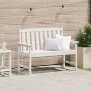 Panchina da Giardino Bianca 120 cm HDPE