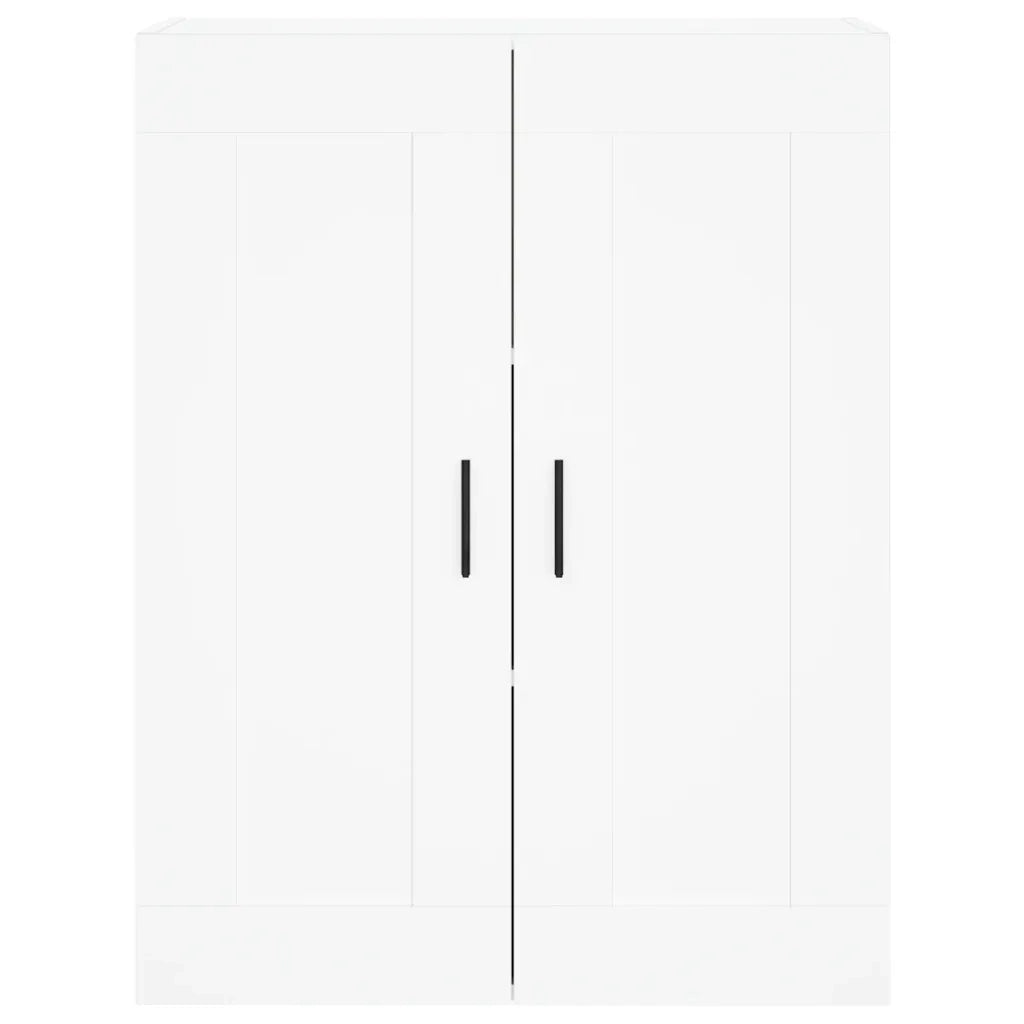 Credenza-Buffet-Armadio da cucina Bianca 69,5x34x180 cm in Legno Multistrato 987653