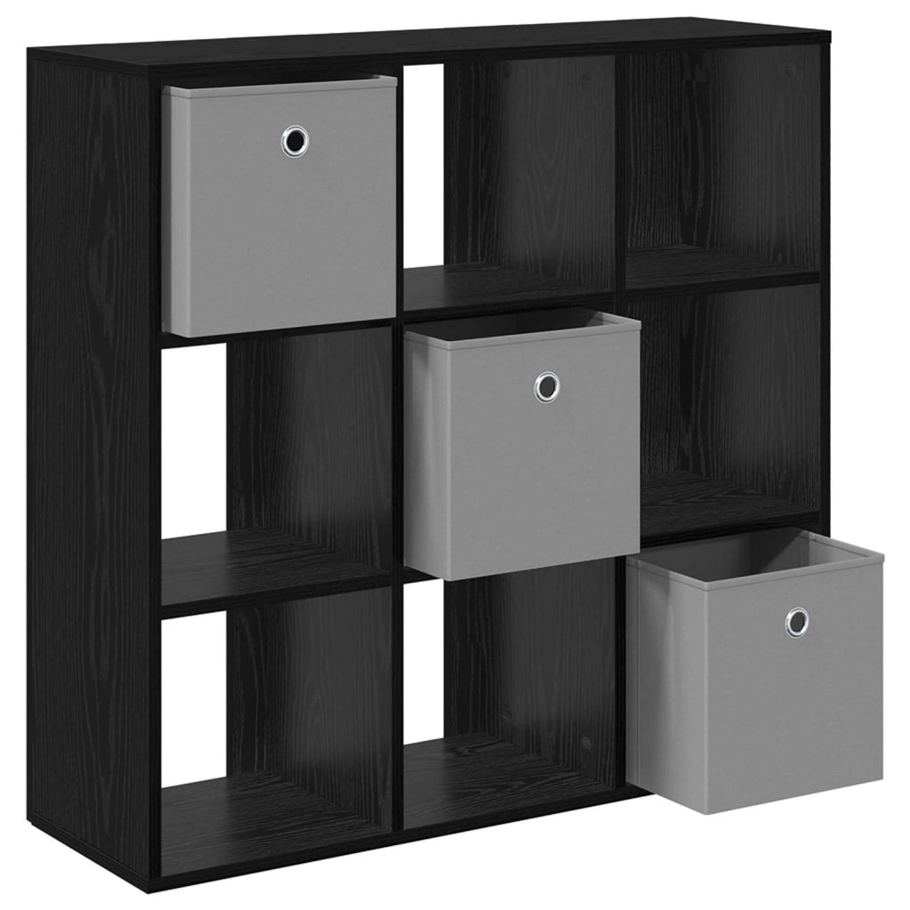Credenza con cassetto Rovere Nero 88,5 x 29 x 84,5 cm 8000485