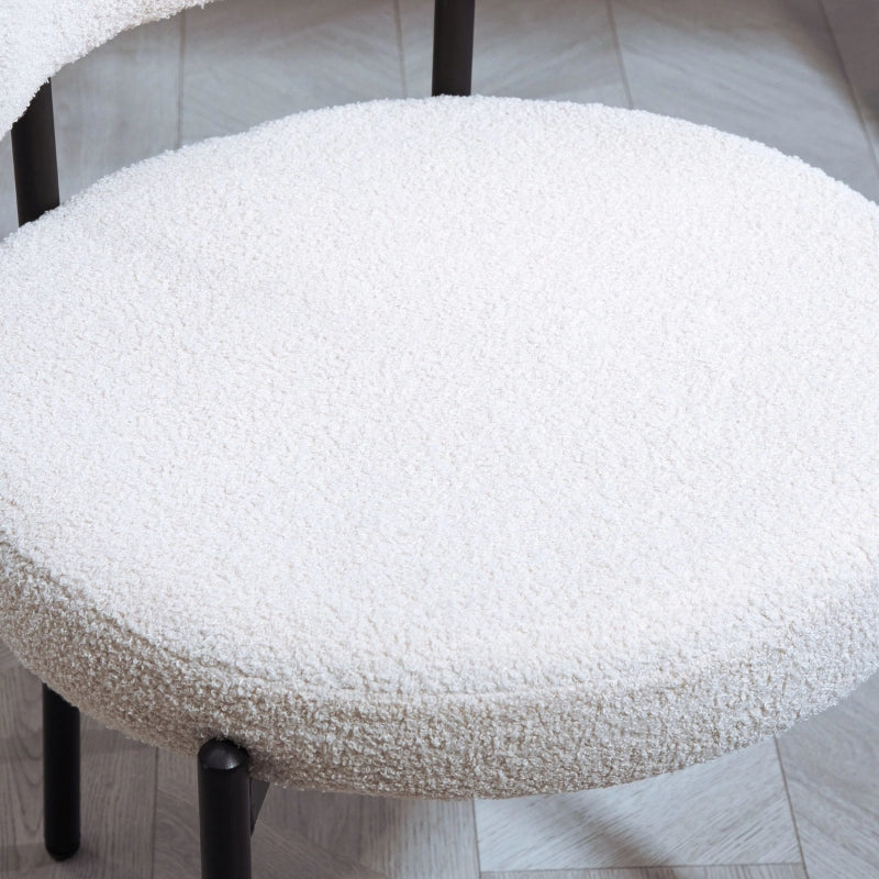 SEDIA DA PRANZO Set da 2 pezzi 51 x 51 x 76 cm Crema Bianca
