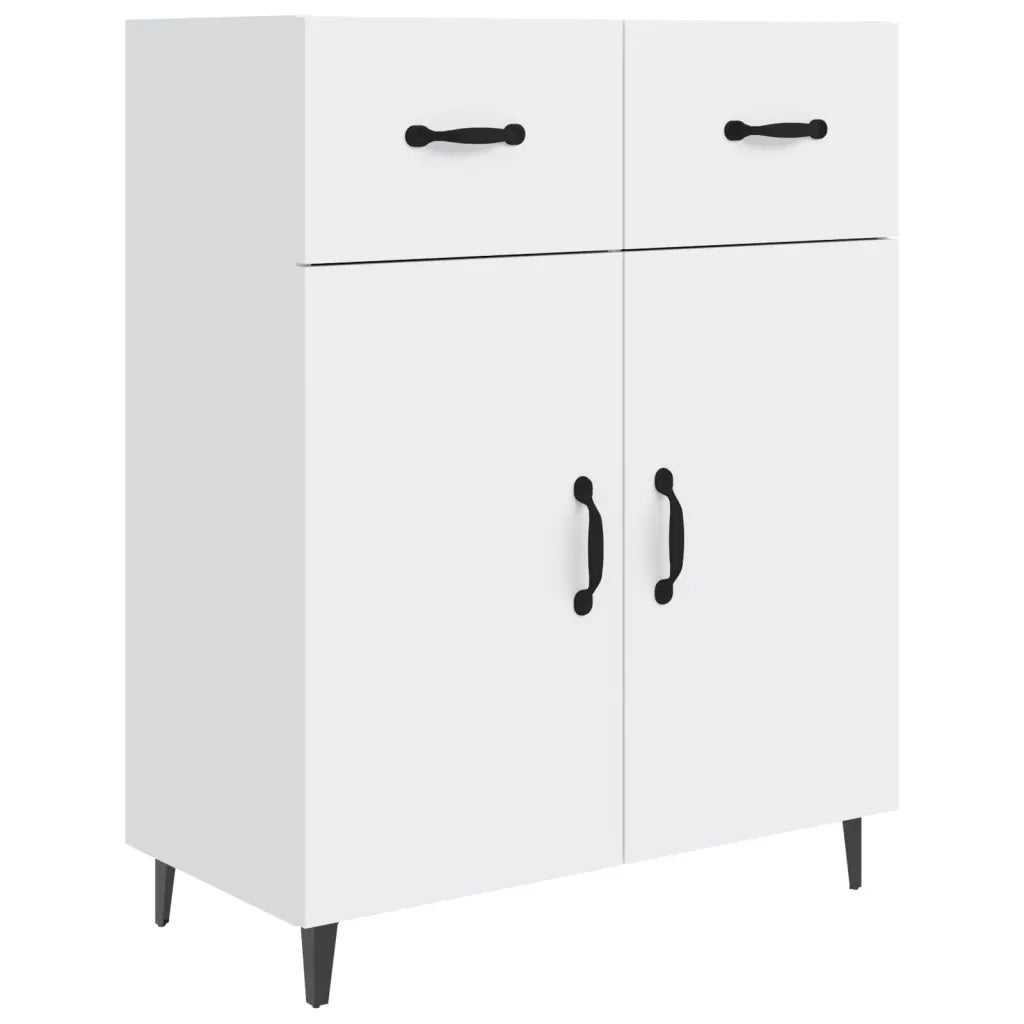 Credenza Bianca 69,5x34x90 cm in Legno Multistrato 812195