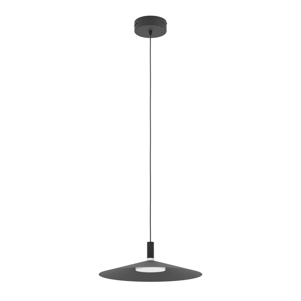 Sospensione Rustica Country Conomavilla-Z Acciaio Nero Led 15,5W 2000Lm Ip20