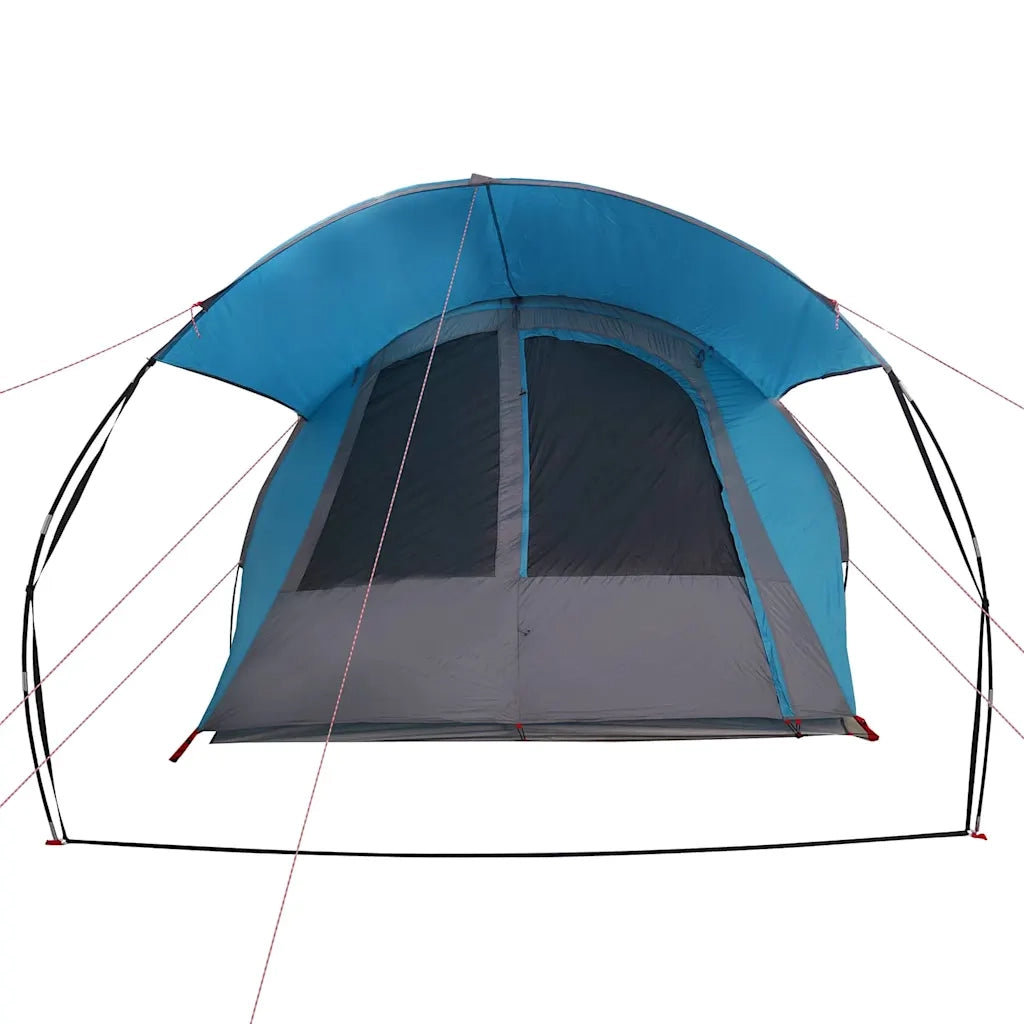 Tenda tunnel per 4 persone Blu e Grigio 740 x 370 x 220 cm 42004036
