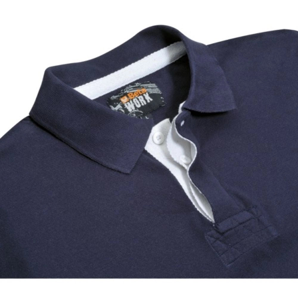 Beta polo in cotone blu taglia l 7546bl