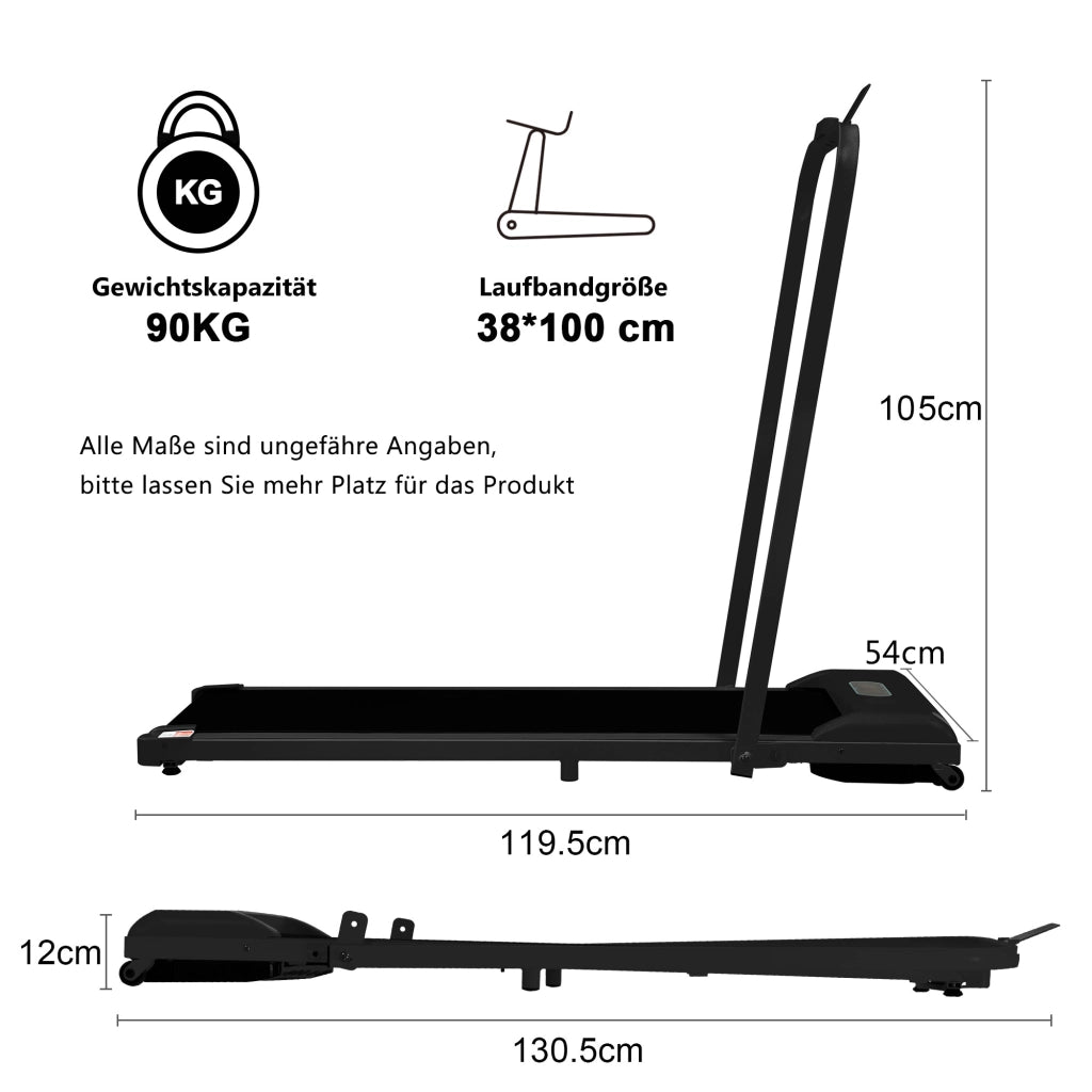 Tapis Roulant Pieghevole 2 in 1 con Bluetooth e Display LED ¨C MINIMAL ¨C 1-6 km/h