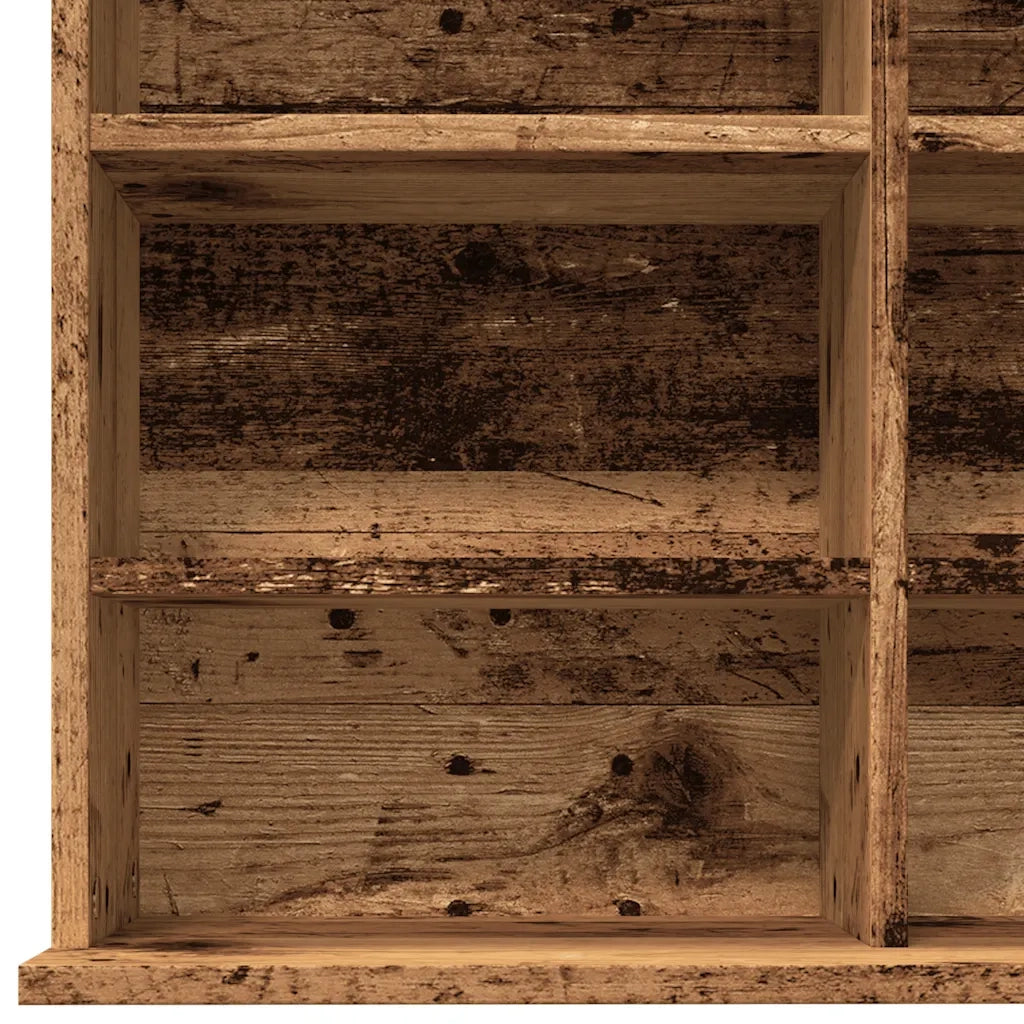 Mobile Porta CD Legno Antico 102x23x177,5 cm Legno Multistrato 855998