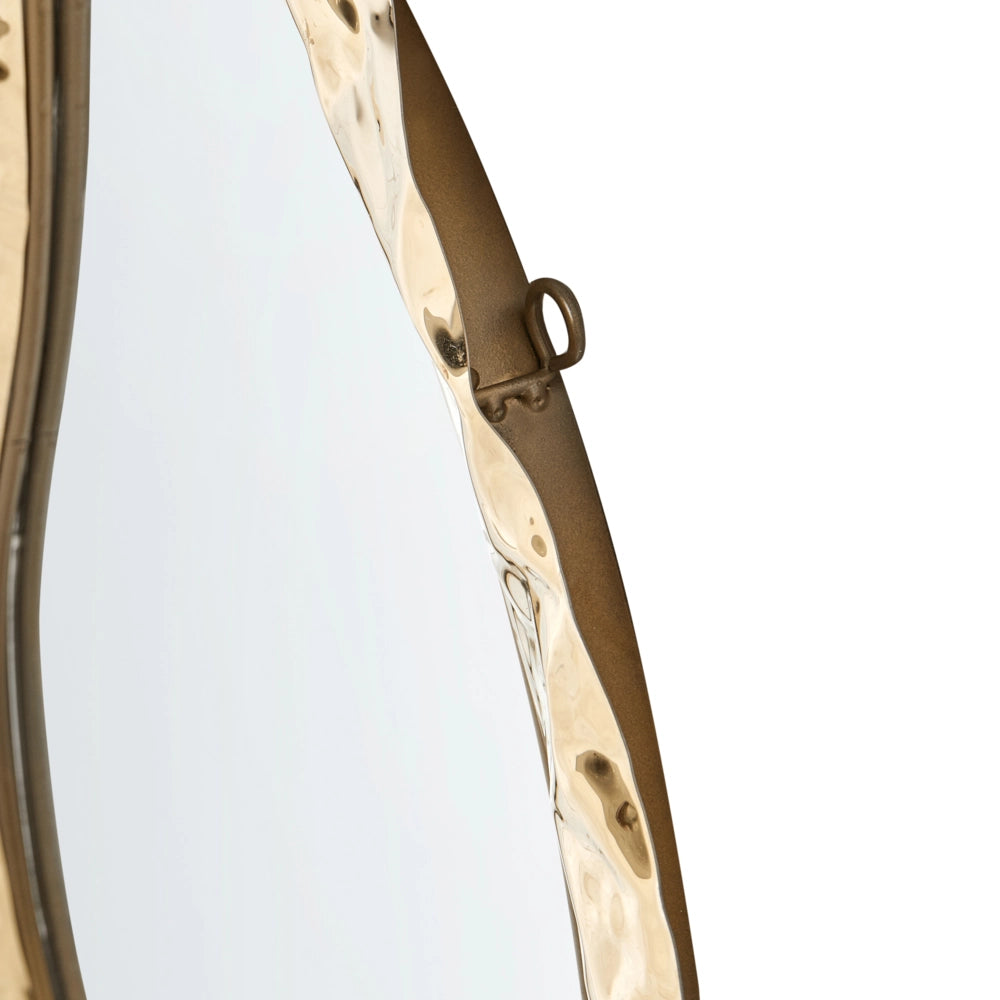 Specchio da parete Elemento decorativo da parete Glam Tradizionale industriale Telaio in acciaio inossidabile Vetro Oro