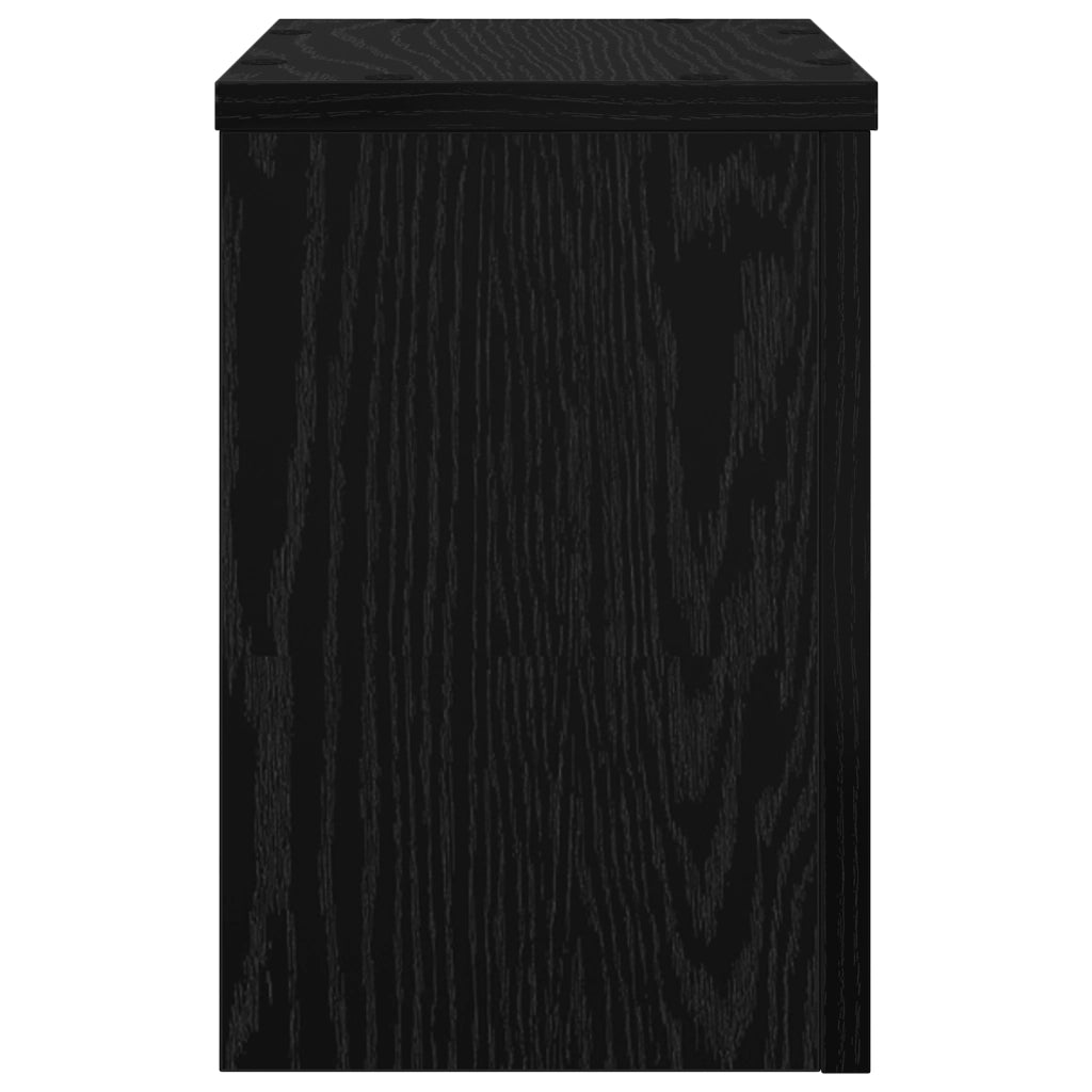 Supporti per Piante 2 pz Rovere Nero 20x20x30 cm Legno ingegnerizzato