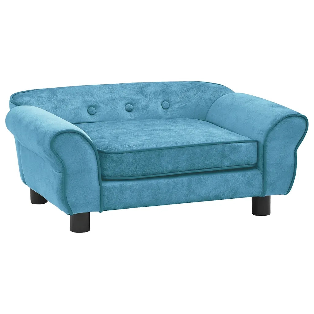 Divano per Cani Turchese 72x45x30 cm in Peluche CFW6324345
