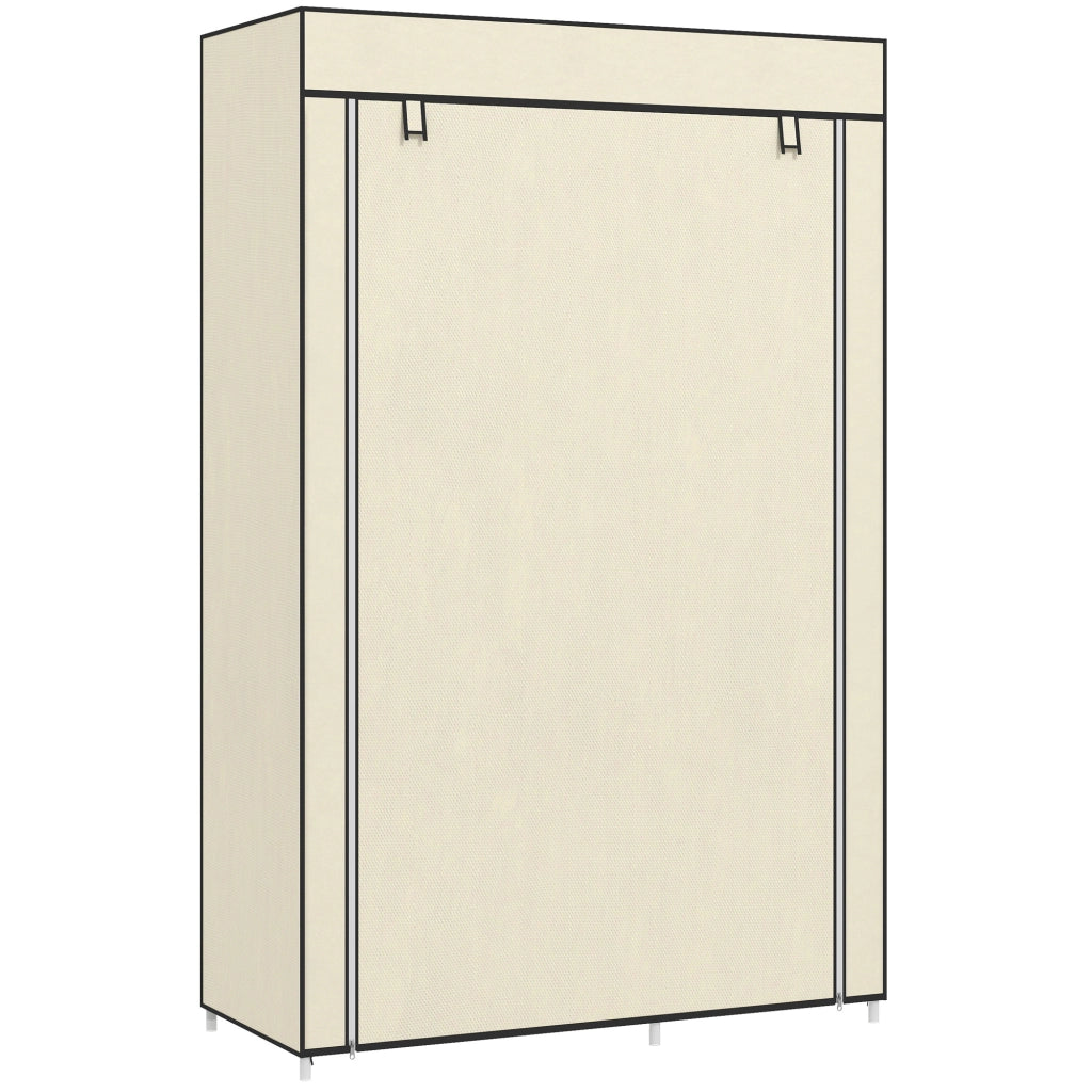 Armadio a ponte con ante scorrevoli e ripiani ¨C zephmum ¨C bianco 103x43x162,5cm