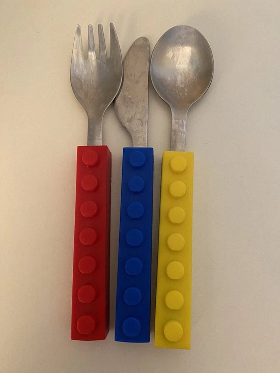 Set di costruzione per bambini con maniglie in silicone