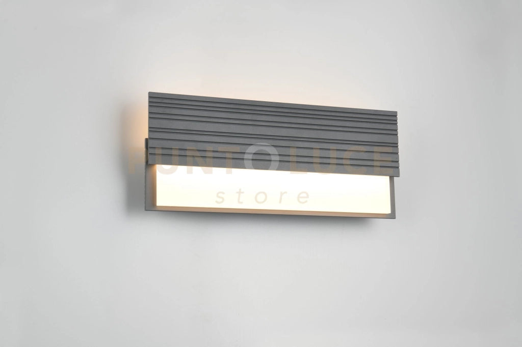MARIZA APPLIQUE DA ESTERNO LED FUSIONE ALLUMINIO ANTRACITE IP65 L.40CM