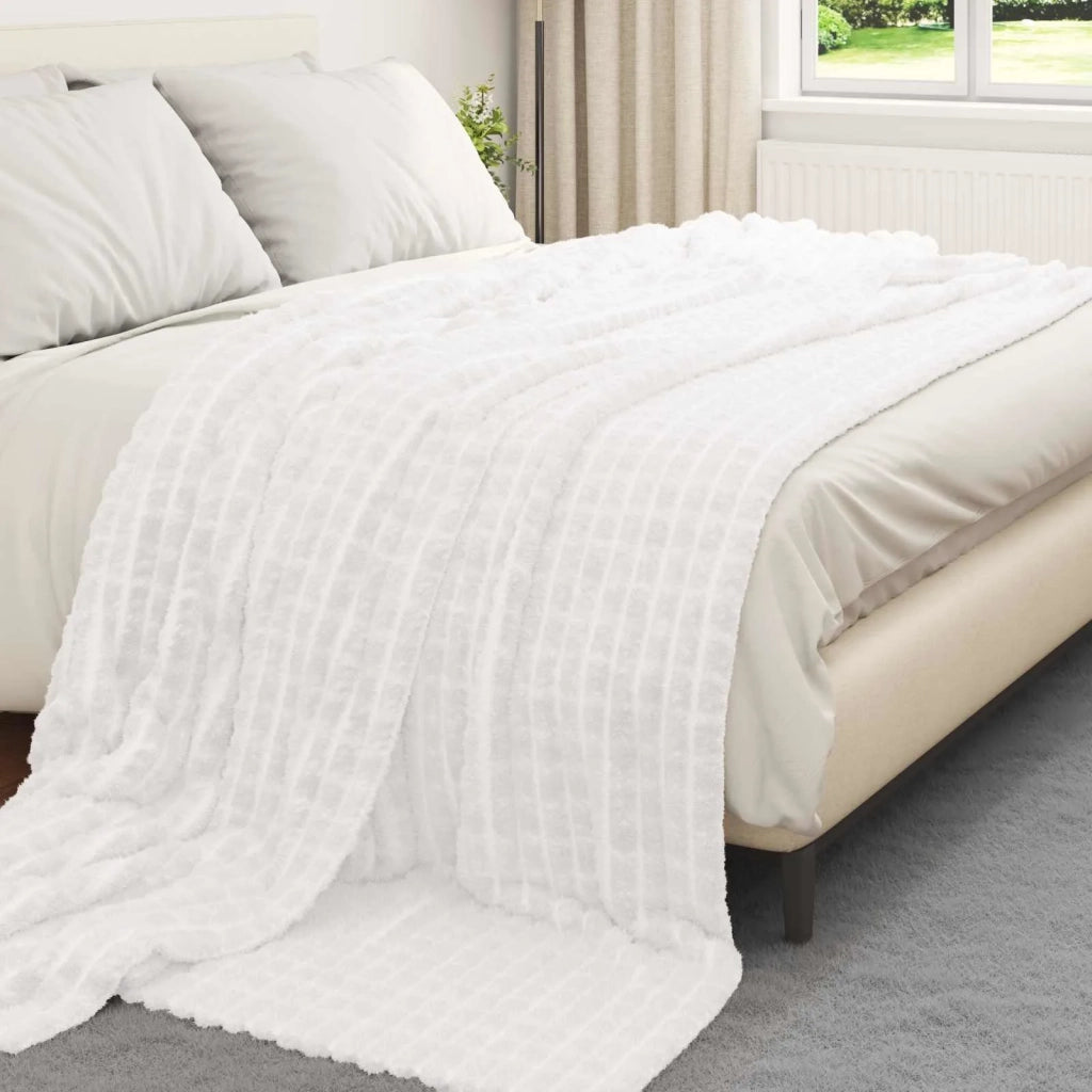 Coperta Bianco 240 x 220 cm Panno