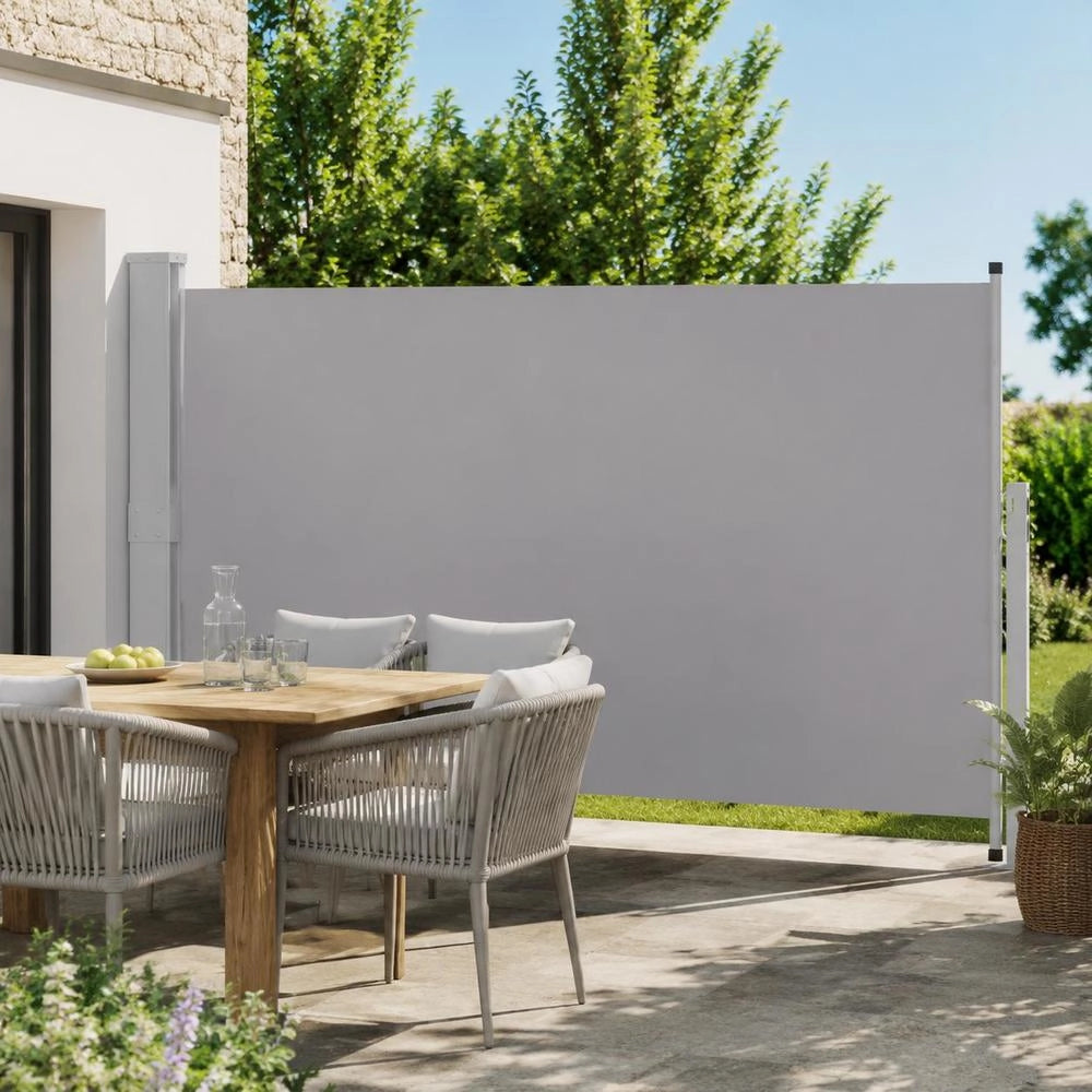 Extendable Side Awning 160x300 Cm Grey