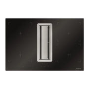 Silverline 3413.4 cappa aspirante Aspirazione verso il basso Nero, Acciaio inossidabile 616 m³/h A