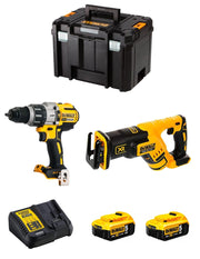 DeWALT Kit DWK218 (DCD996 + DCS367 + 2 x 5,0 Ah + DCB115 + TSTAK VI)