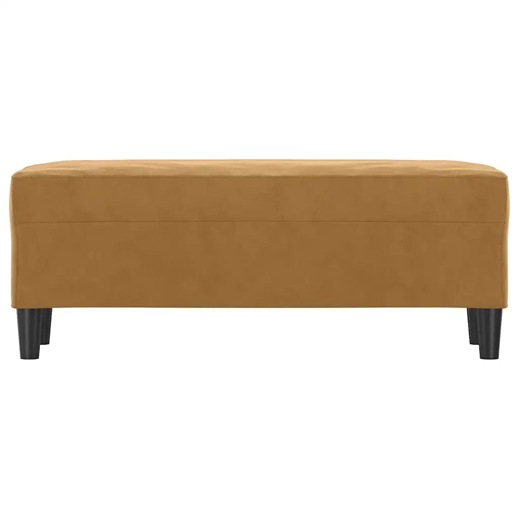 Panca marrone 100x35x41 cm in Velluto cod mxl 66439