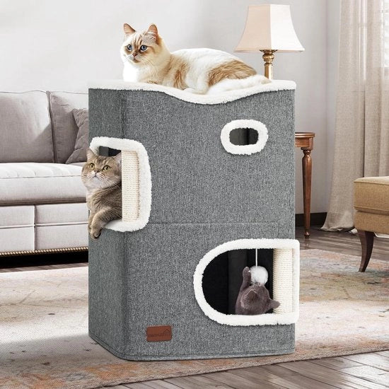 Casa multifunzionale per gatti con palo di gatto - per interni gatti