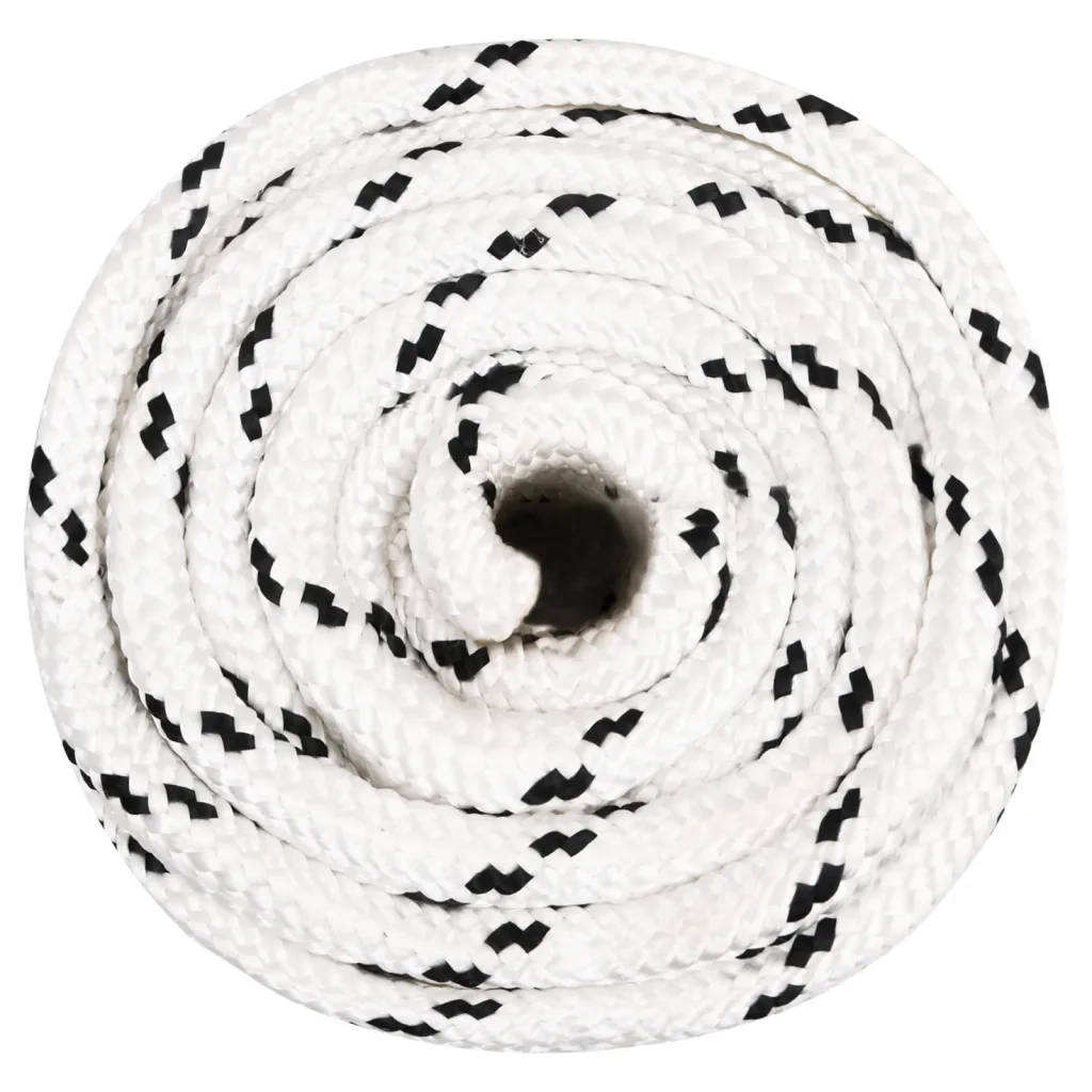 Corda da Lavoro Bianca 18 mm 100 m in Poliestere cod mxl 43051