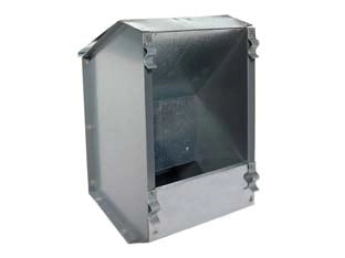 MANGIATOIA CON COPERCHIO PER CONIGLI- - cm.14x13x25h. - 6 pezzi