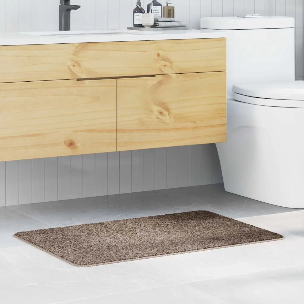 Tappetino da bagno antiscivolo Marrone 60 x 90 cm PP 4019837