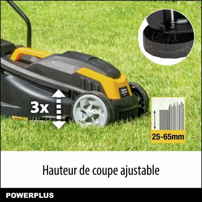 Tosaerba elettrico e bordatore - POWERPLUS - POWXG62205T - Tosaerba 1300 W e 32 mm  - Bordatore 250 W e 220 mm