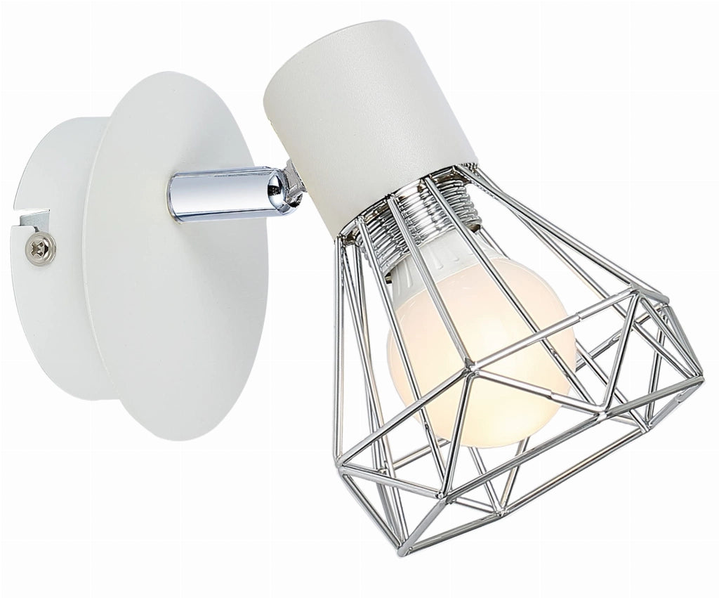 Applique Candellux Verve 91-61331 bianca metallo E14