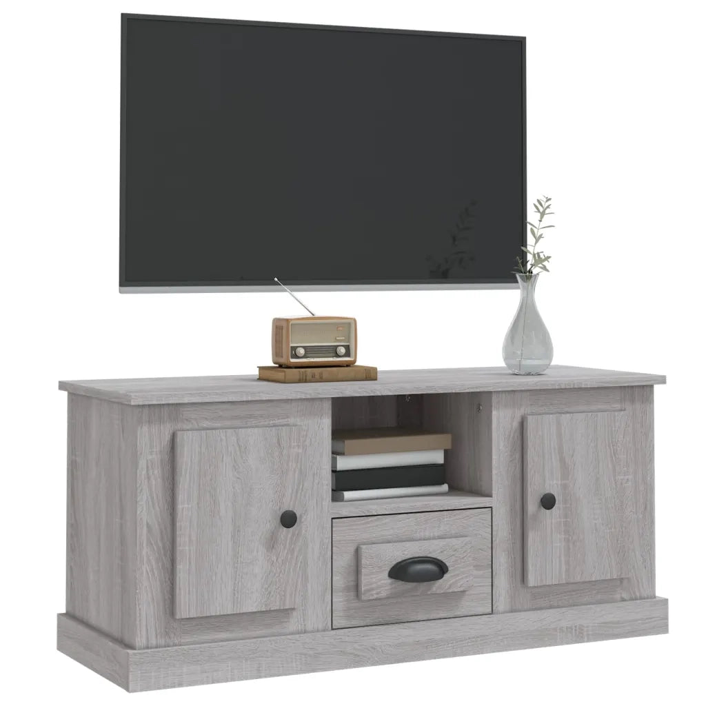 Mobile TV Grigio Sonoma 100x35,5x45 cm in Legno Multistrato 816462