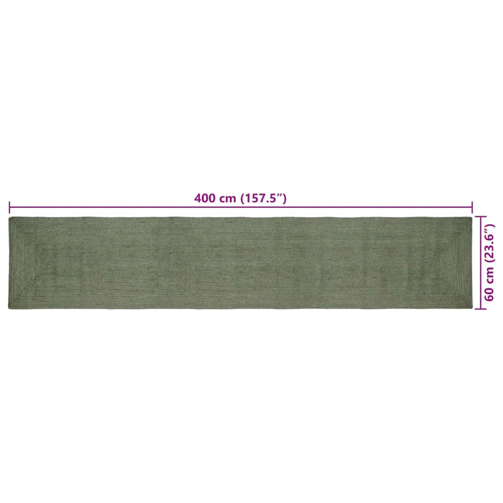 Tappeti per area Rettangolare Verde Oliva 60 x 400 cm Juta 42010449