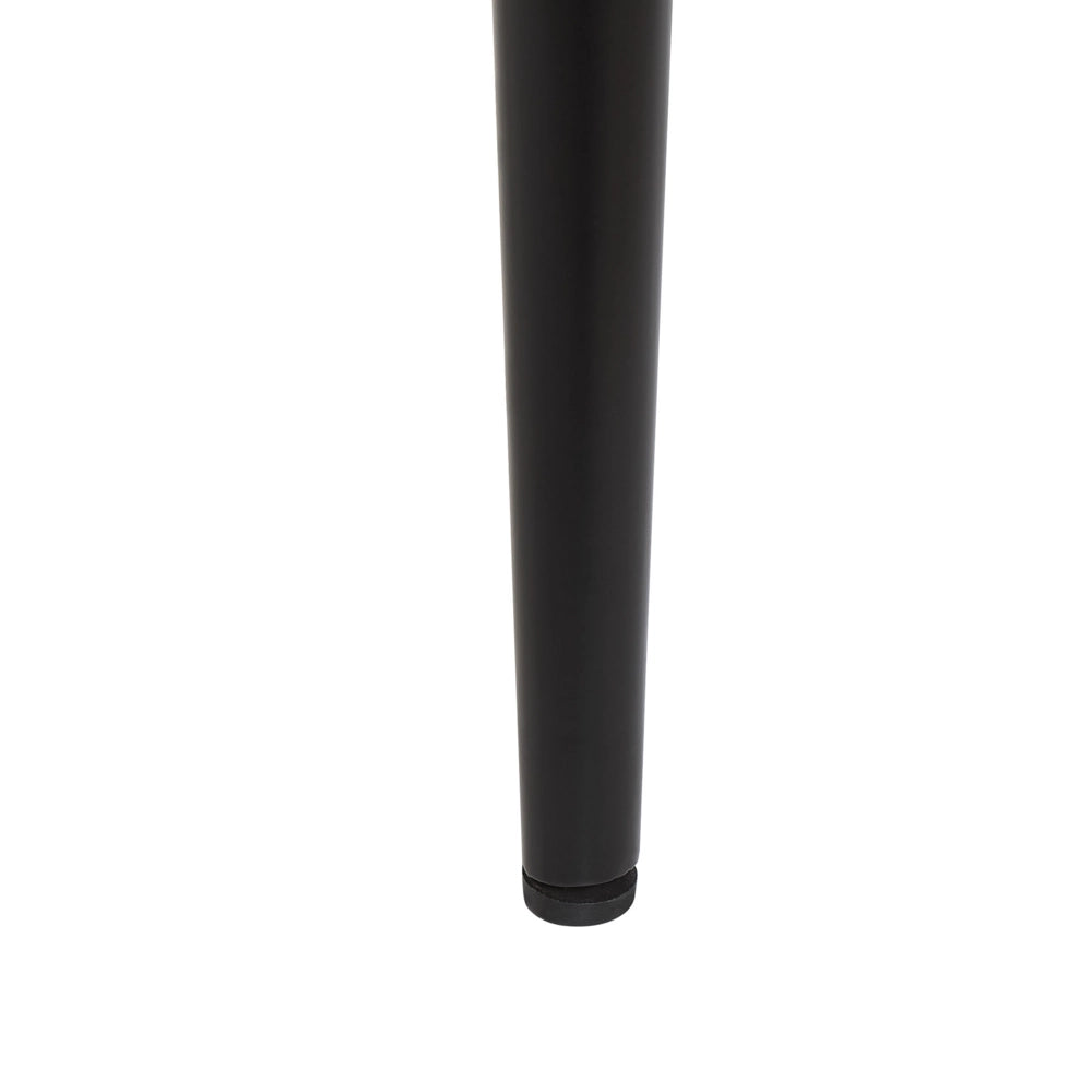 Tavolo da pranzo con gambe in metallo MDF Nero allungabile 160/200 x 90 cm per 6 persone Design minimalista