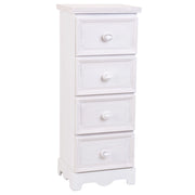 Colonne portaoggetti in legno bianco 31x26x80h cm