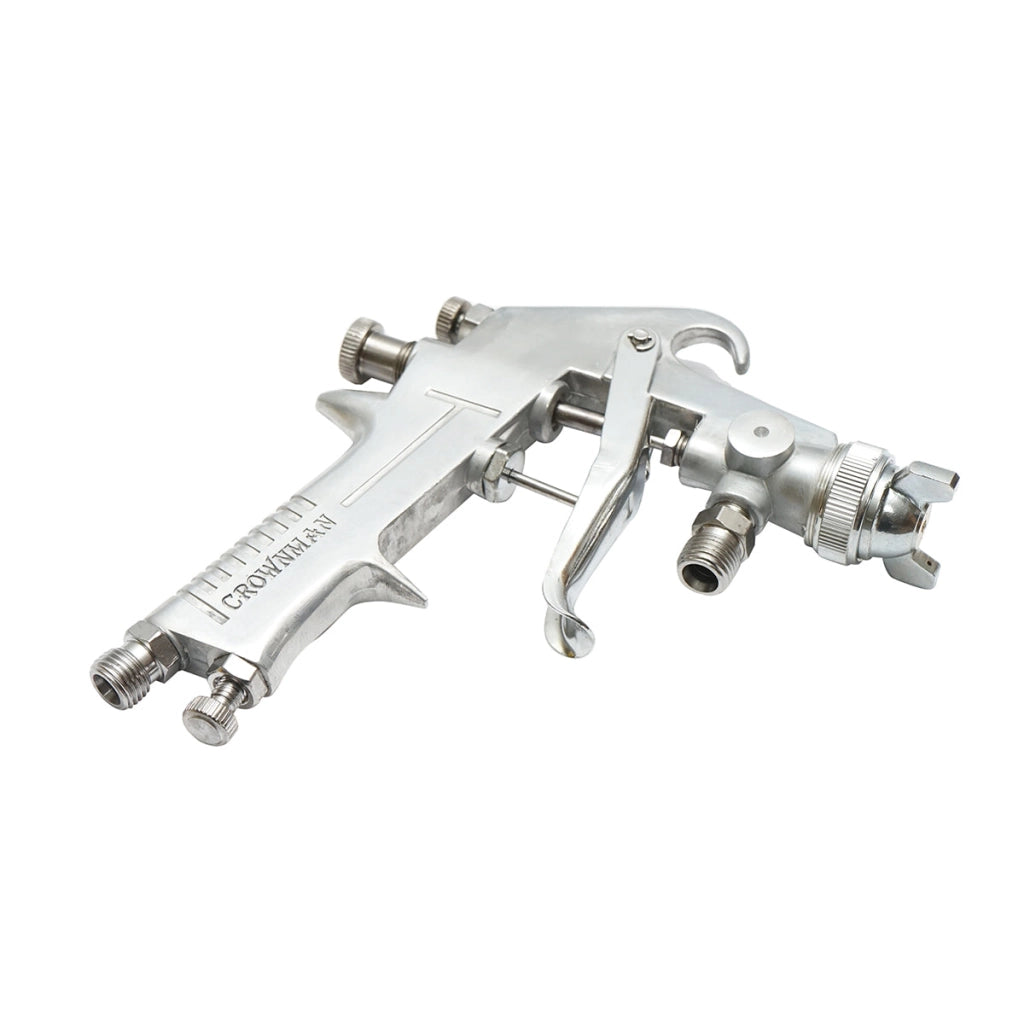 Pistola per verniciatura ad aria compressa da 750 ml, consumo aria 3,5-8 CFM, ugello 1,5 mm, pressione max 5 bar Crownman