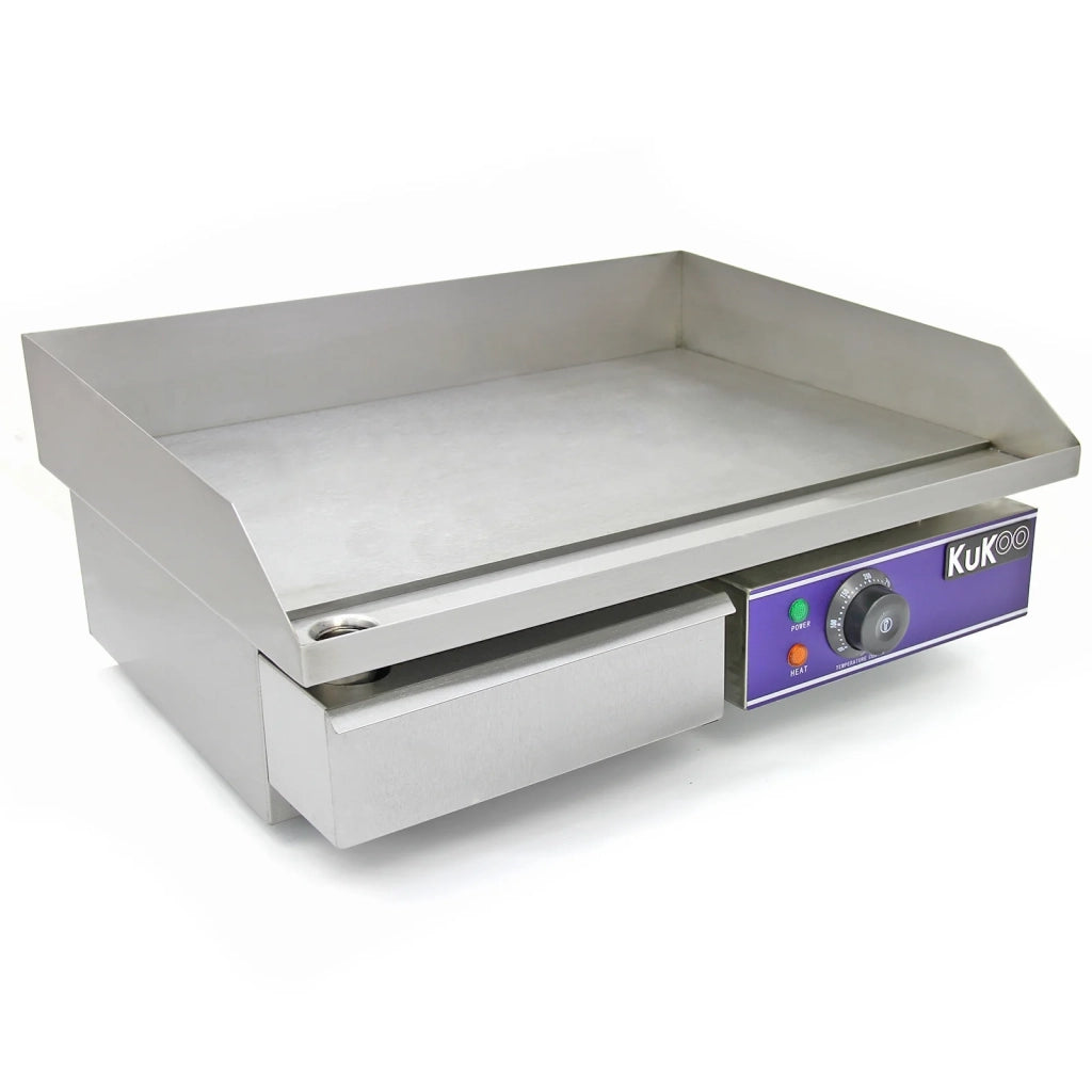Piastra Elettrica da Cucina 50cm per Bar, Caffé, Ristoranti, Feste e Barbecue
