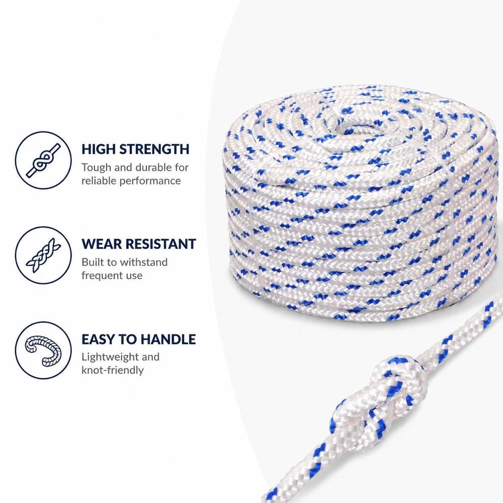 Boat Rope Polypropylene 6 Mm 100 M White