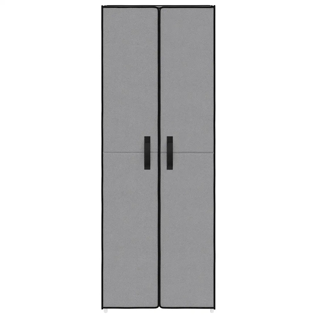 Scarpiera Grigia 60x30x166 cm Tessuto 337259