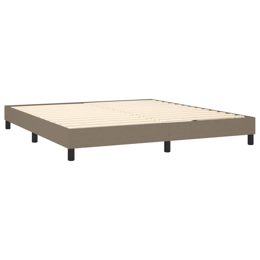 Giroletto a Molle con Materasso Tortora 180x200 cm in Tessuto 3126505