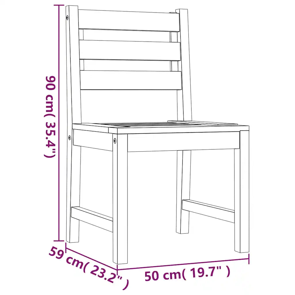 Set da Pranzo da Giardino 7 pz in Legno Massello di Teak 3157188
